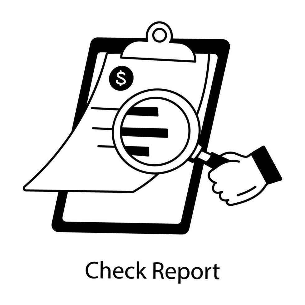 Trendy Check Report vector