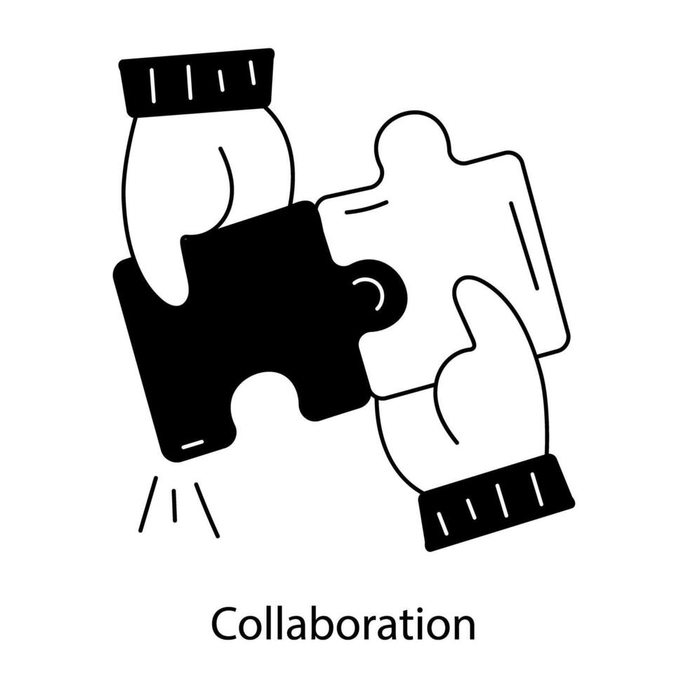Trendy Collaboration Concepts vector