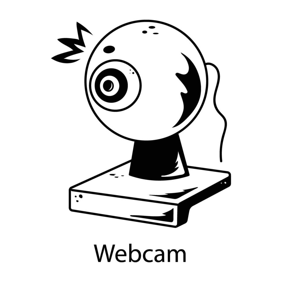 conceptos de webcam de moda vector