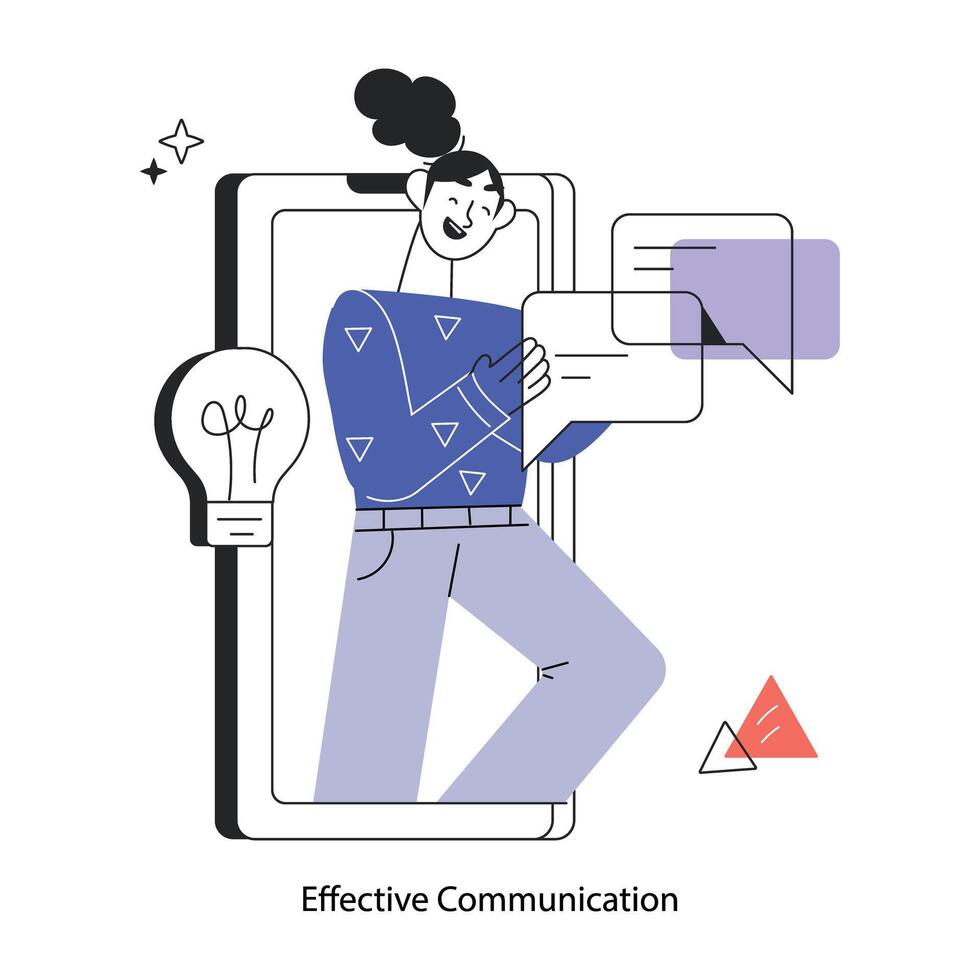 Trendy Effective Communication vector