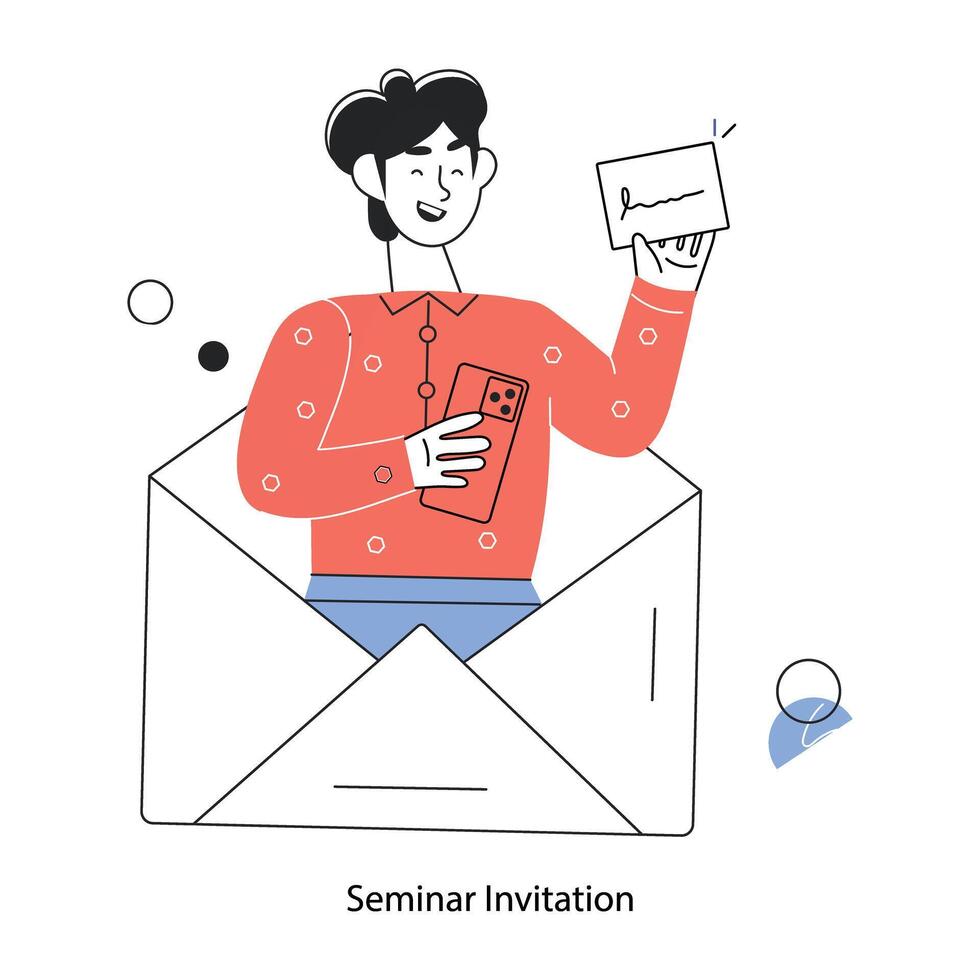 Trendy Seminar Invitation vector