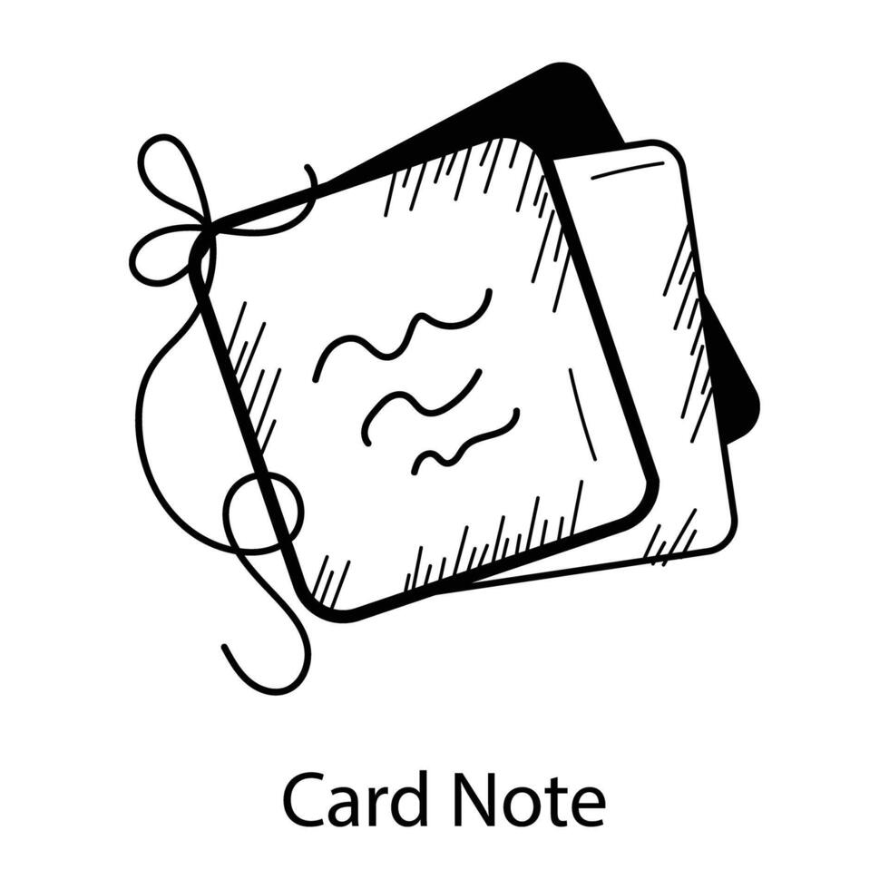 Trendy Card Note vector