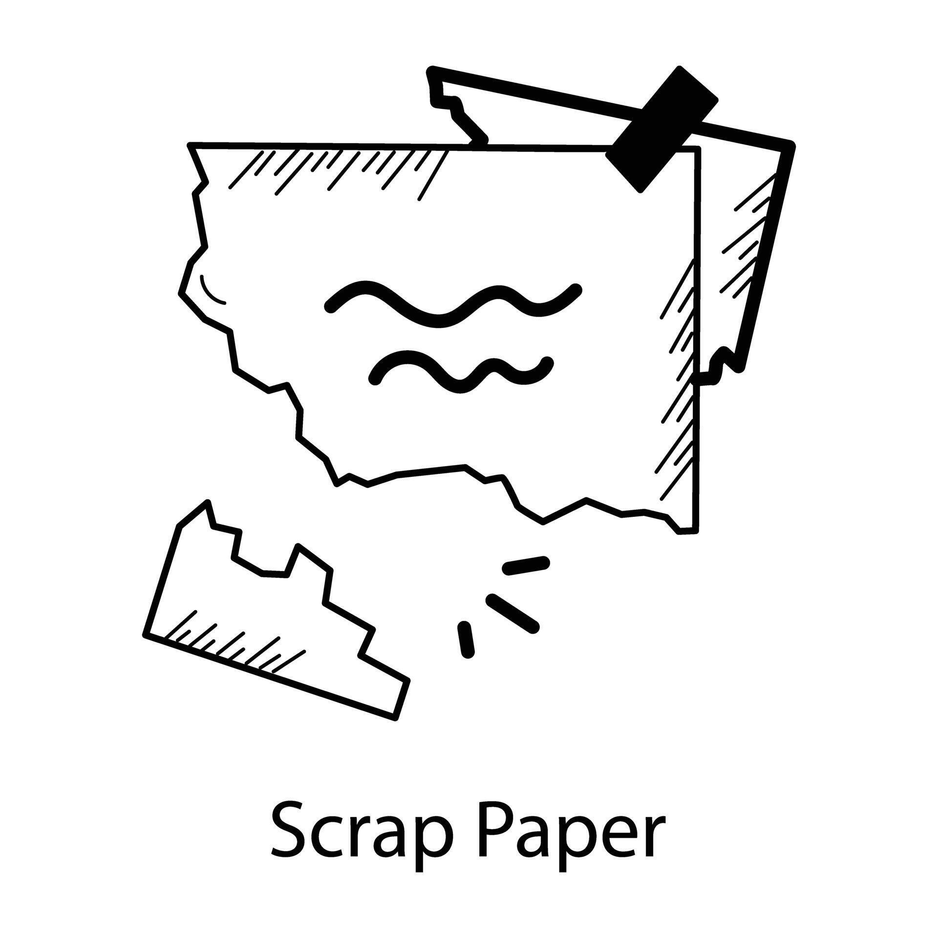 Trendy Scrap Paper 44822939 Vector Art at Vecteezy
