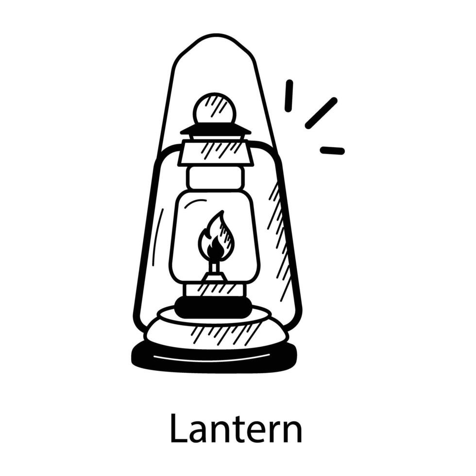 Trendy Lantern Concepts vector