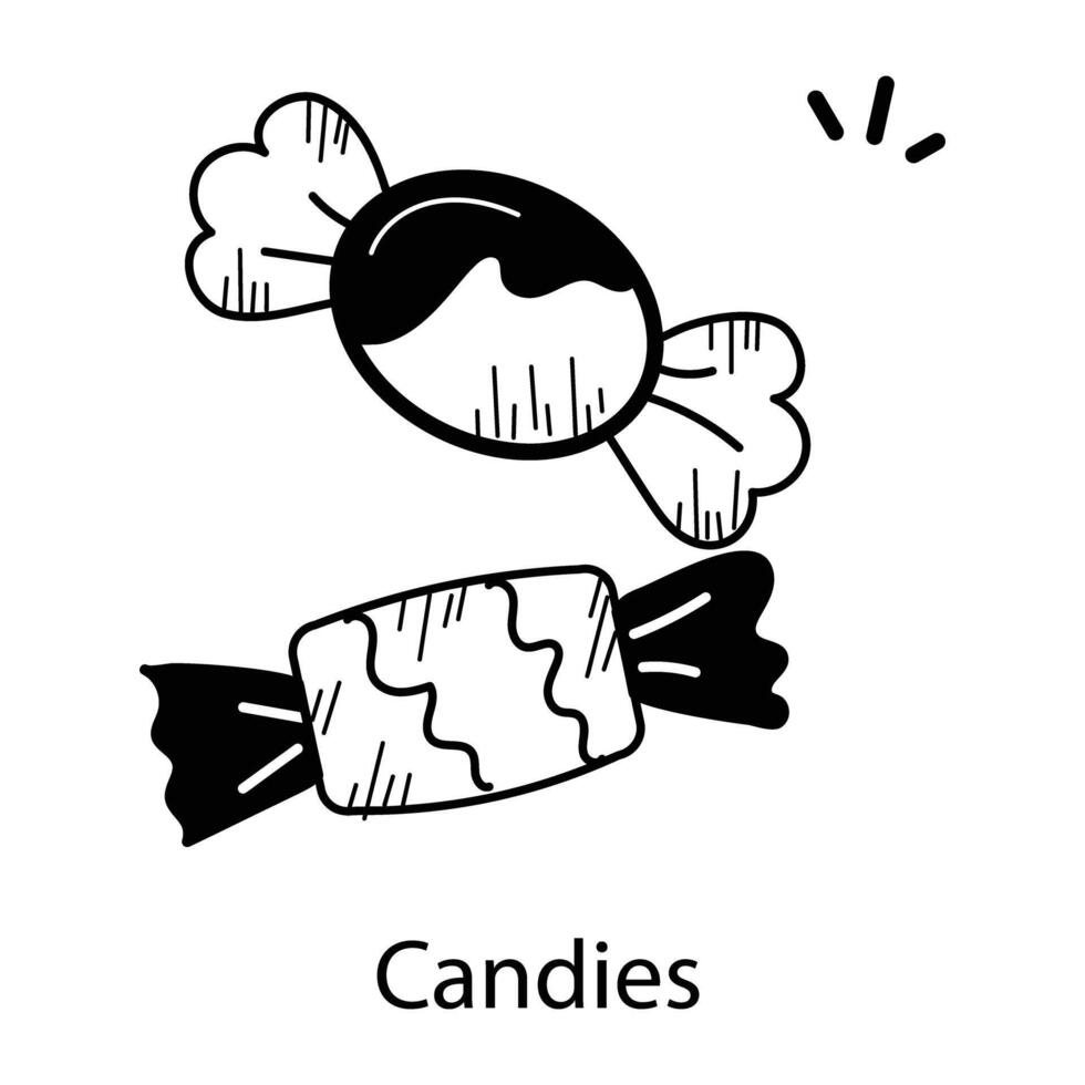 conceptos de caramelos de moda vector