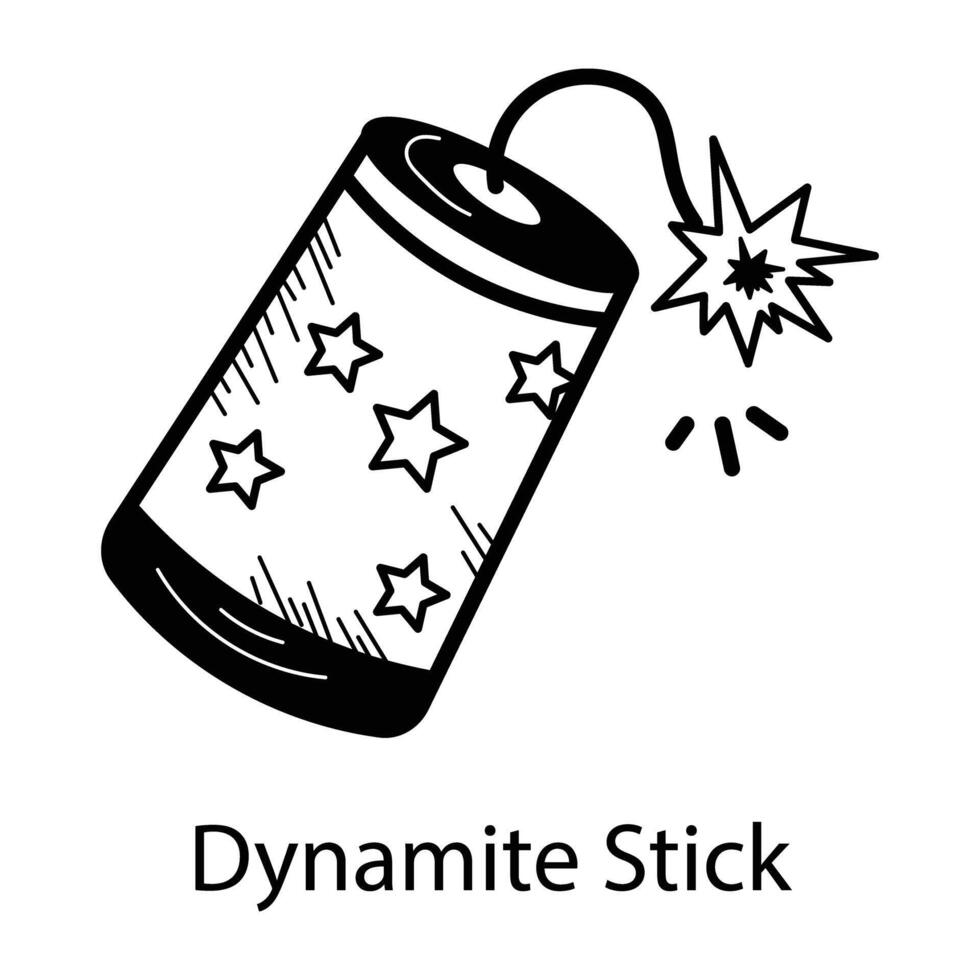 Trendy Dynamite Stick vector