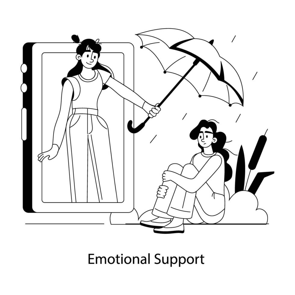 Trendy Emotional Support vector