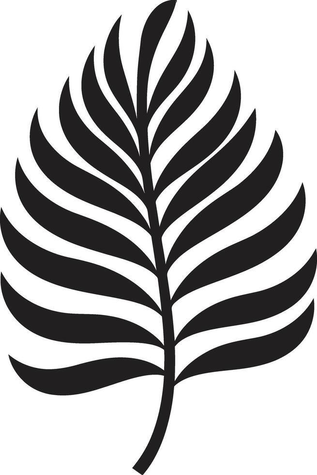 VerdeVision Striking Leaf JungleFinesse Elegant Palm Leaf Logo vector