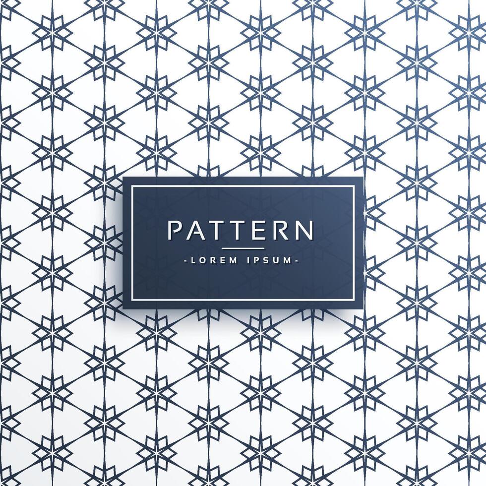 line flower style pattern background vector