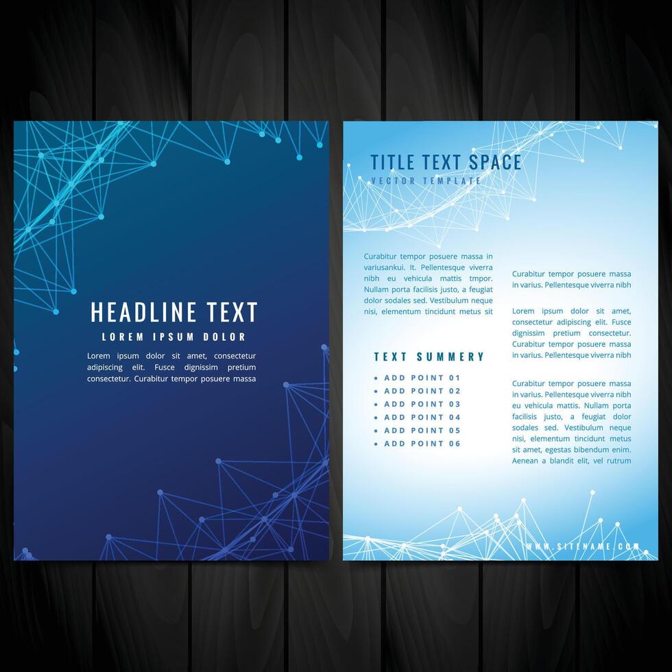 creative brochure flyer design with vibrant colors template design vector