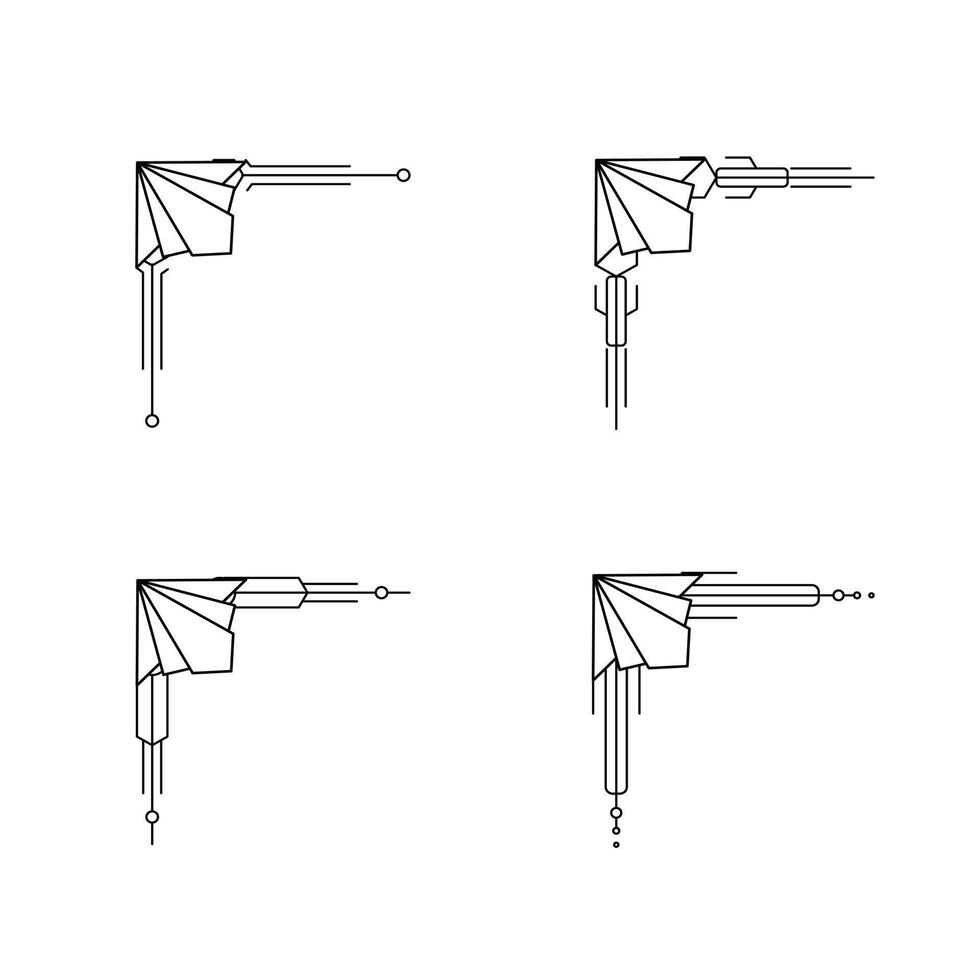 Arte deco línea borde. moderno Arábica oro marcos, decorativo líneas fronteras y geométrico dorado etiqueta marco diseño elementos vector