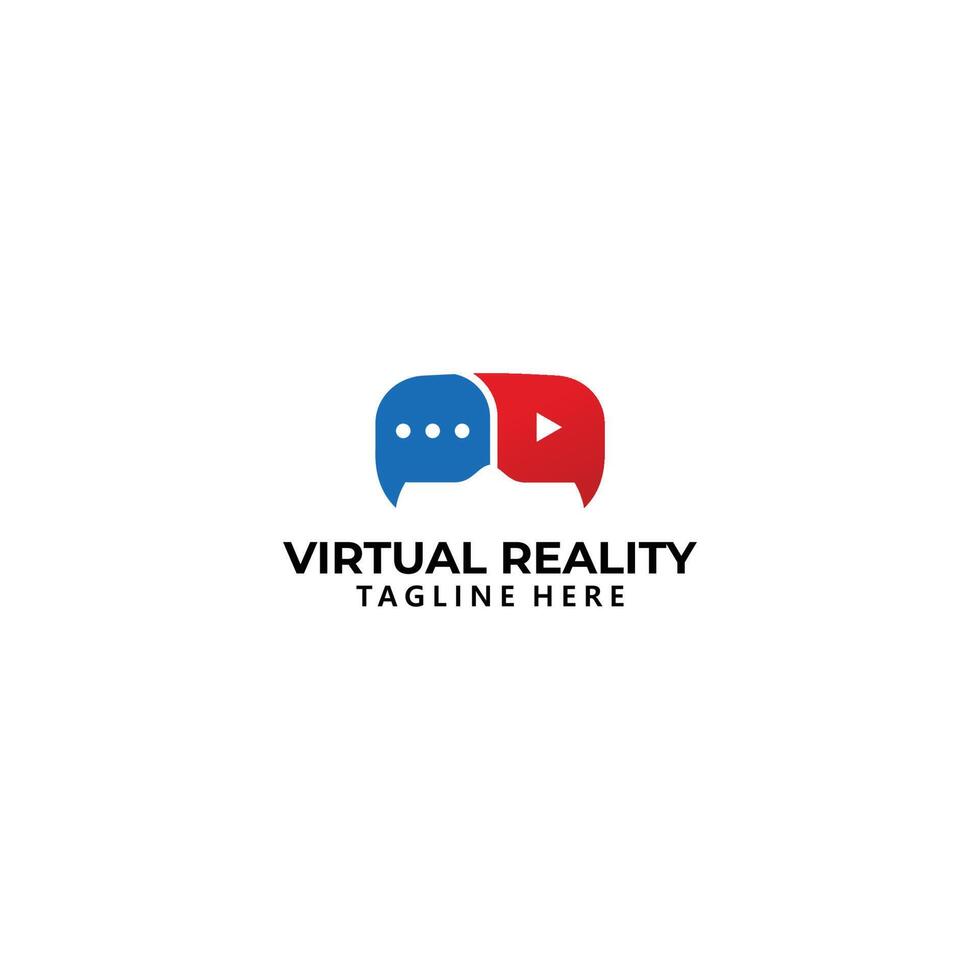 virtual reality logo icon isolated vector