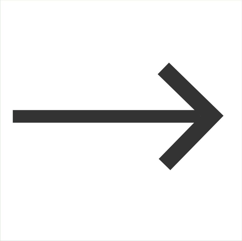 flat arrow symbol vector