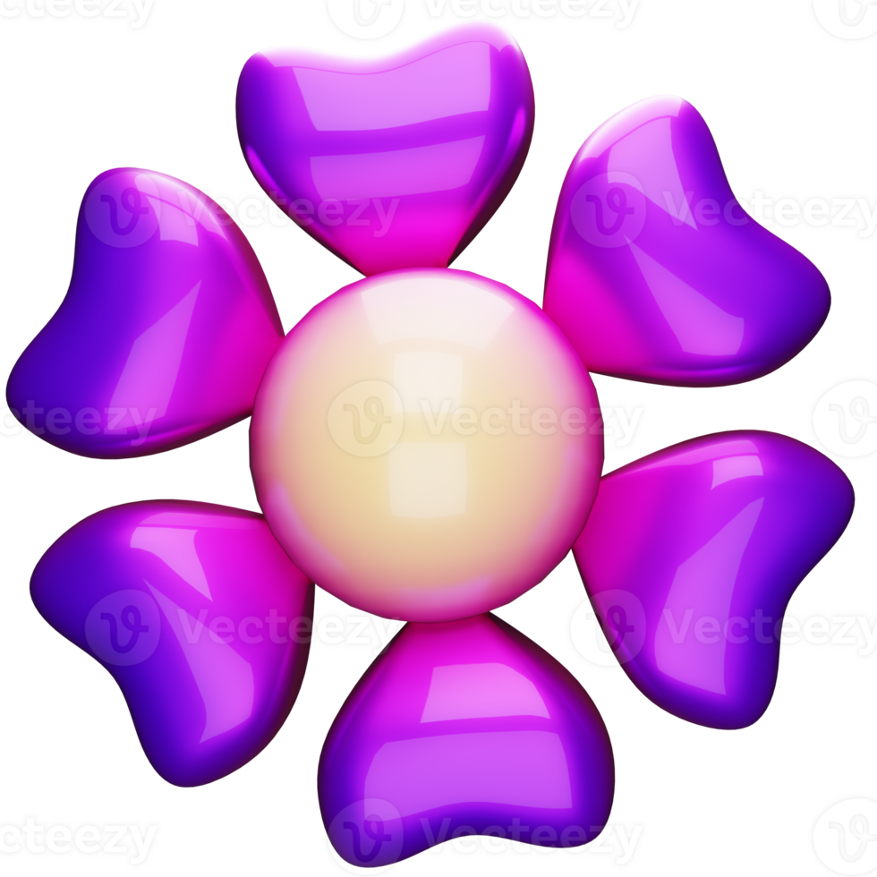 abstract 3d flower design gradient background png