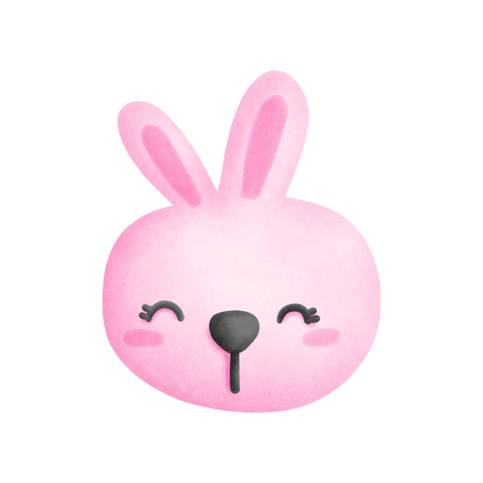Cute pink rabbit png