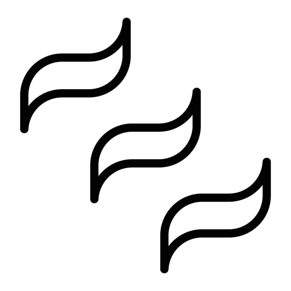 Fire Line Icon Design vector