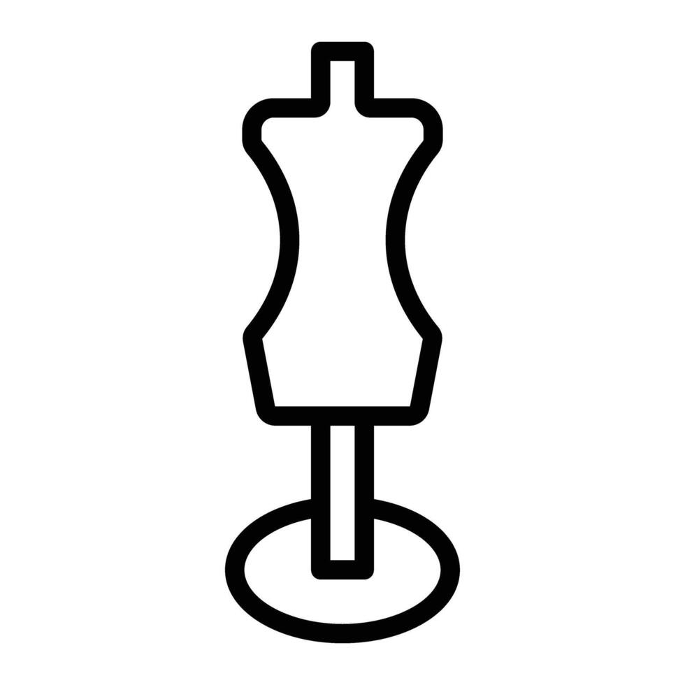 Mannequin Line Icon Design vector
