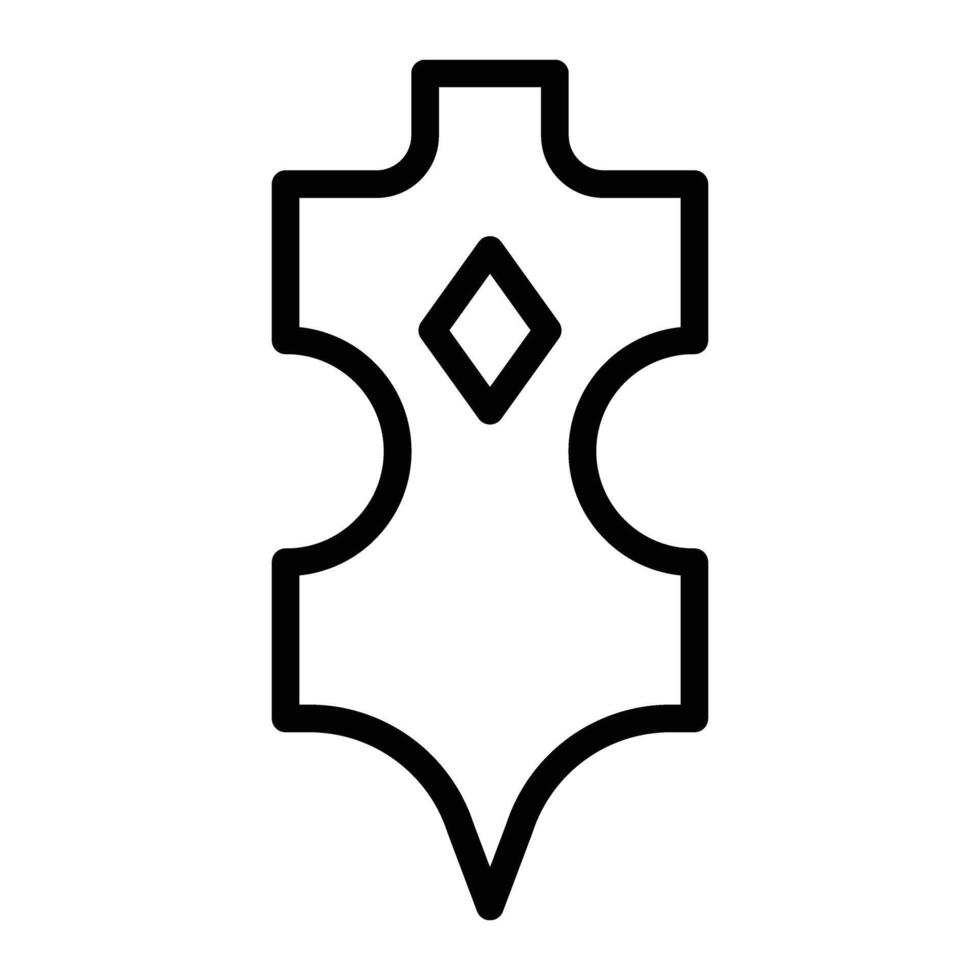 Leather Line Icon Design vector