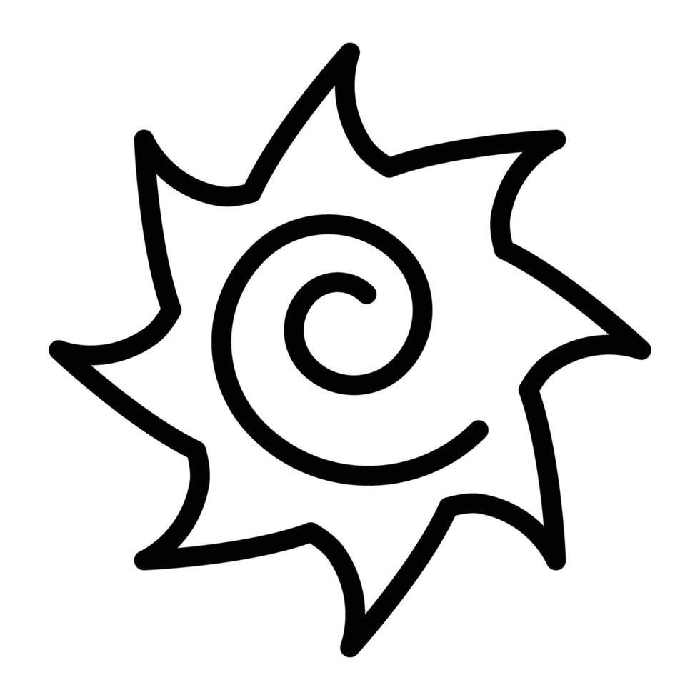Windstorm Line Icon Design vector