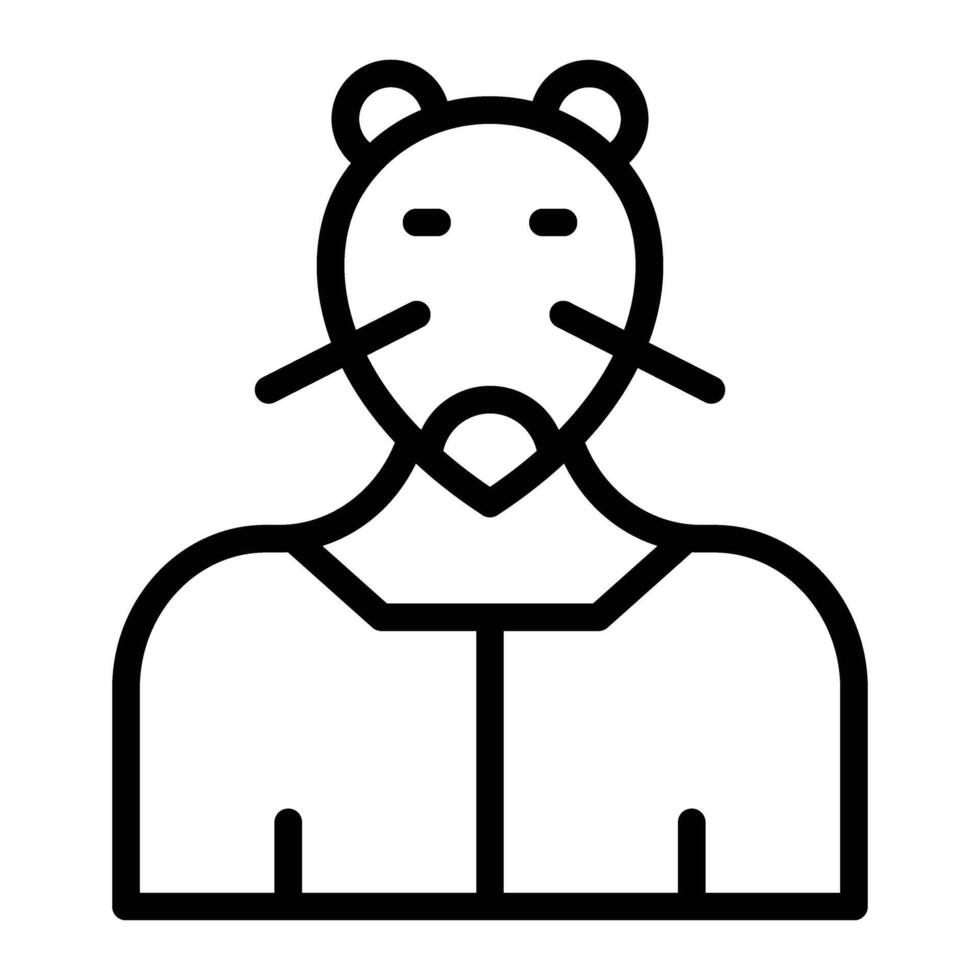 Rat Line Icon Design vector