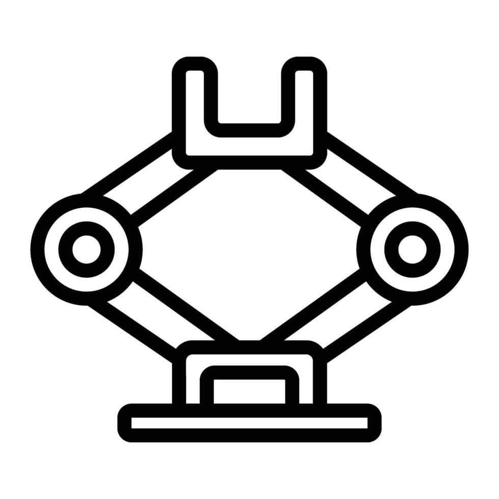 Car Jack Line Icon Design vector