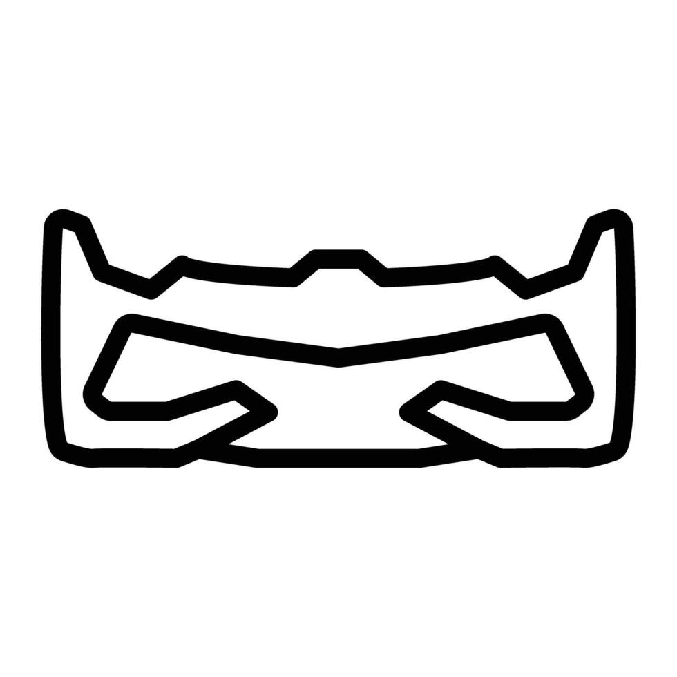 Bumper Line Icon Design vector