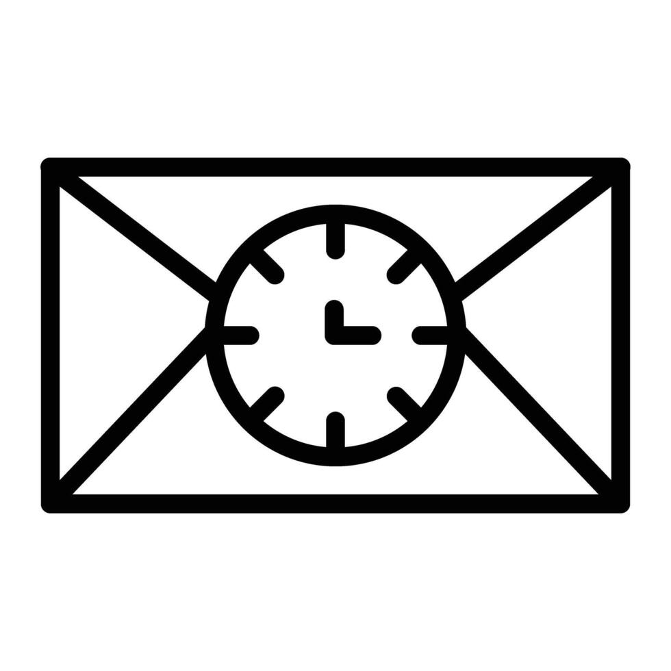 Hours Line Icon Design vector