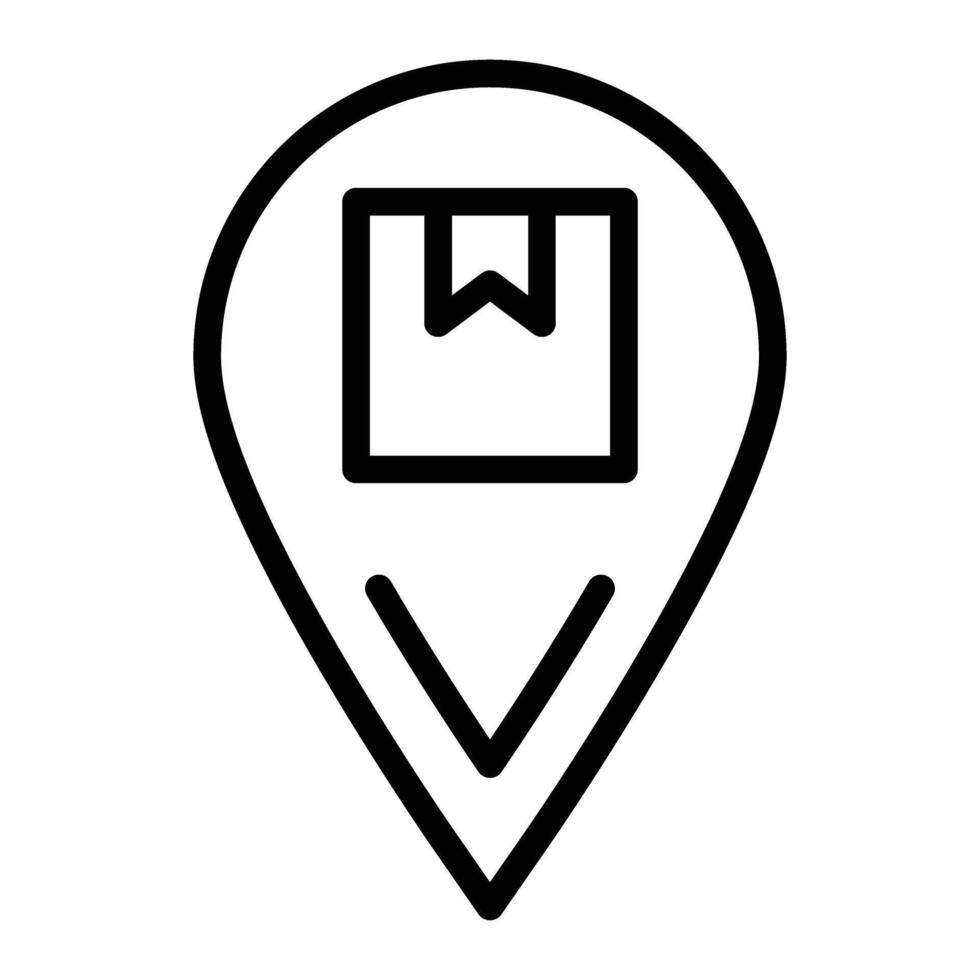 Tracking Line Icon Design vector