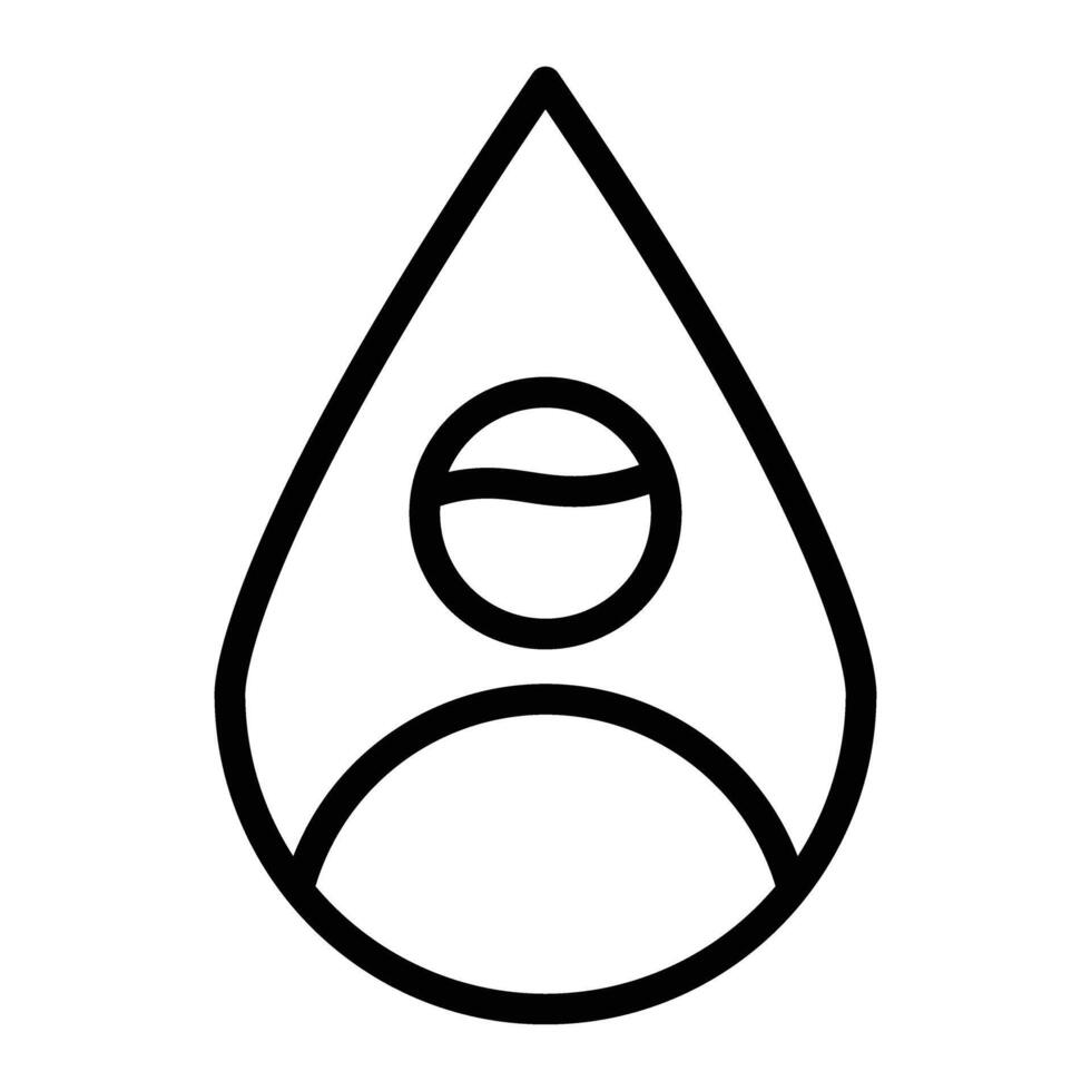 Residential User Line Icon Design vector