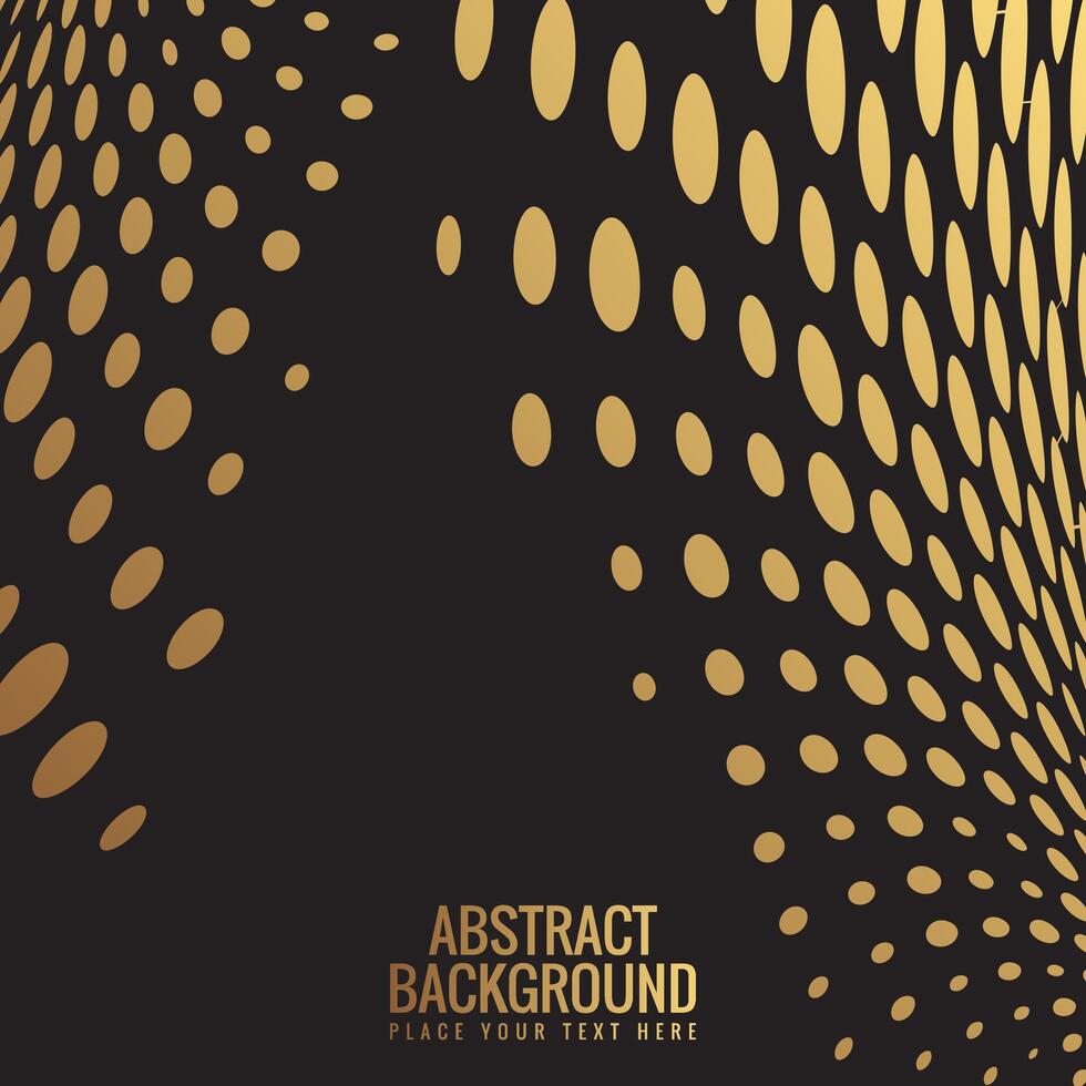 Luxury gold abstract dot design background vector