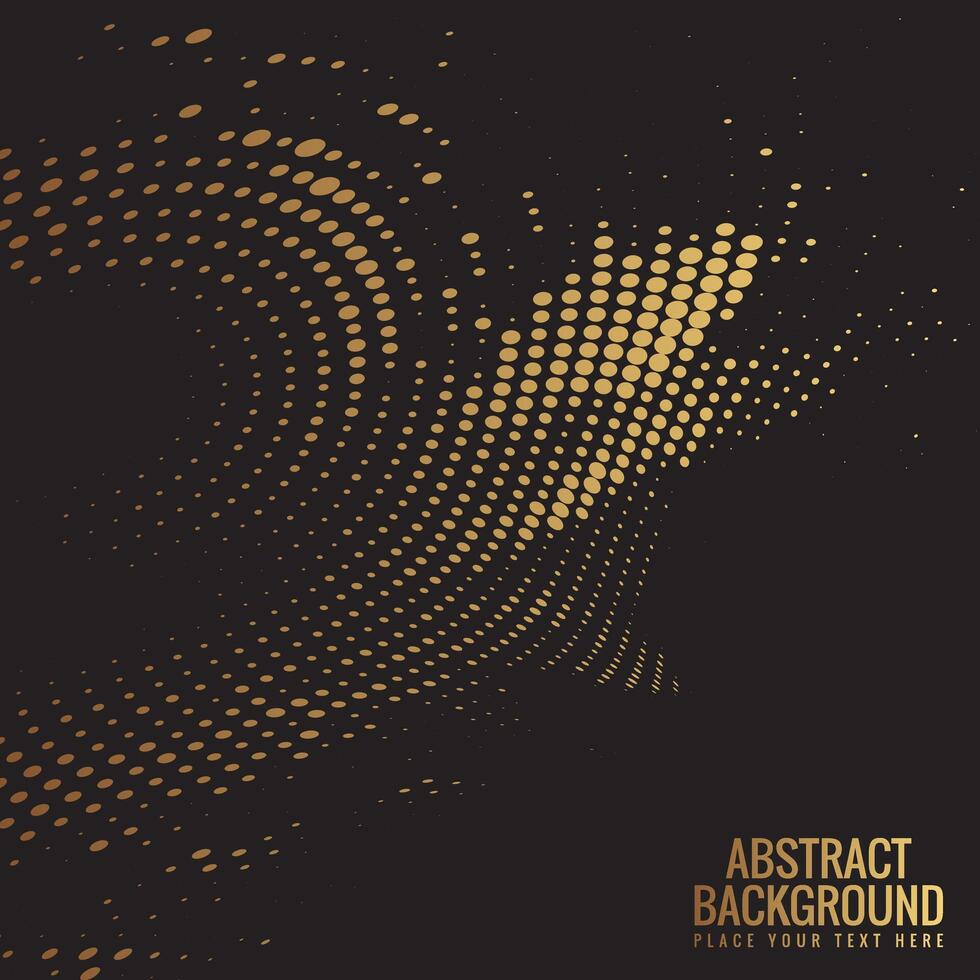 Luxury gold abstract dot design background vector