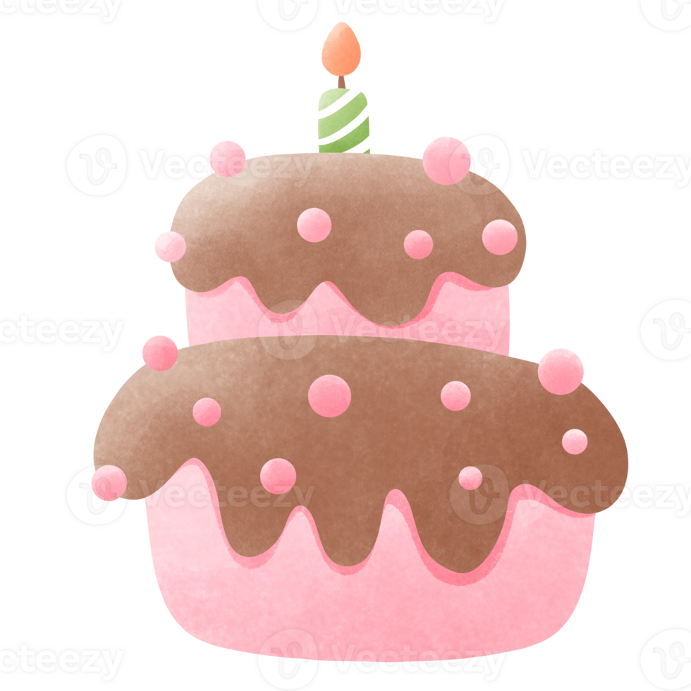 Cake and candle png