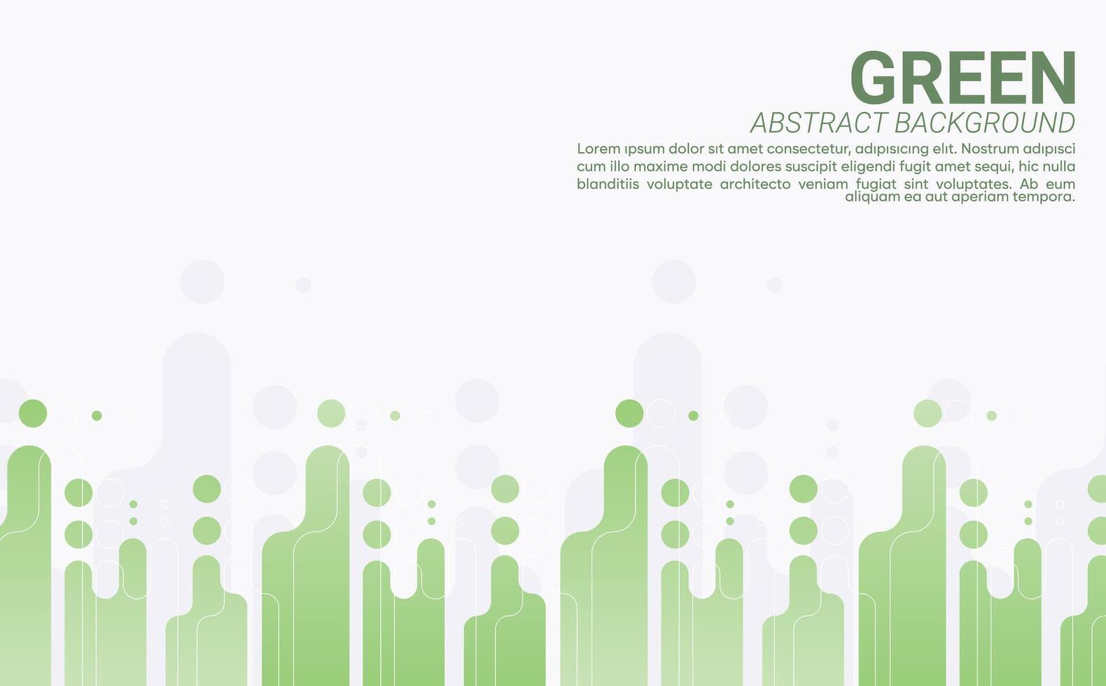 green background with abstract shape vector