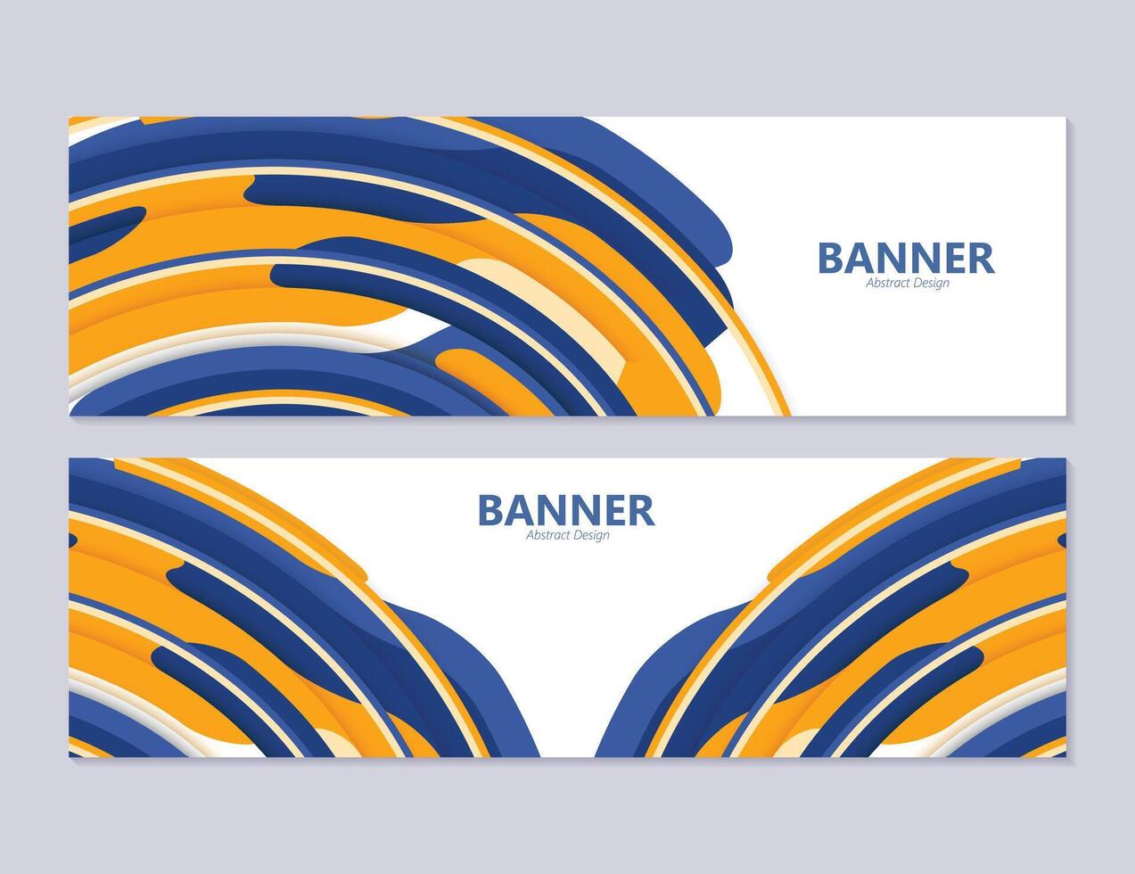 colorful abstract wave banner design vector