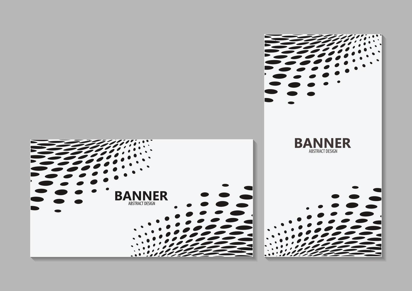 black abstract dots Banner design vector
