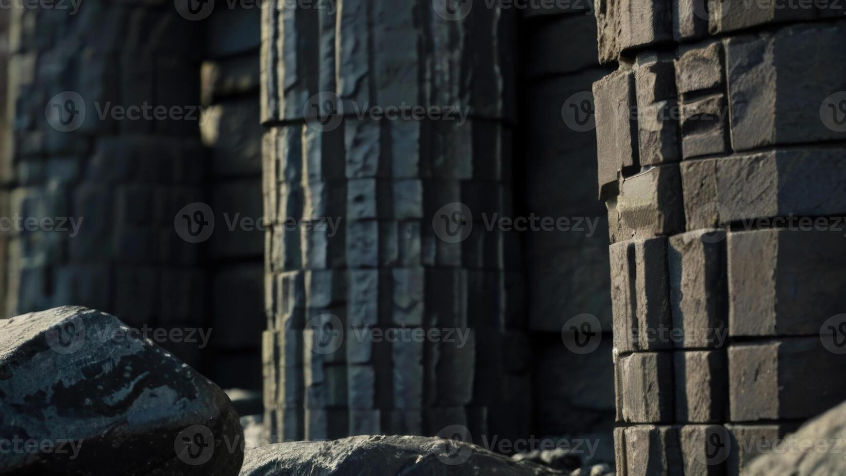 Close up Basalt Columns photo