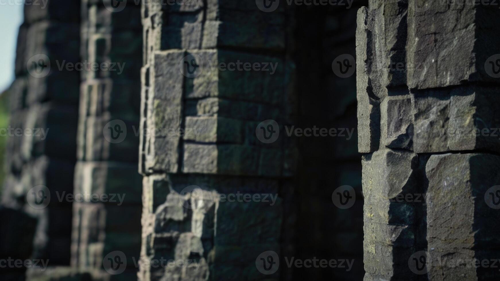 Close up Basalt Columns photo