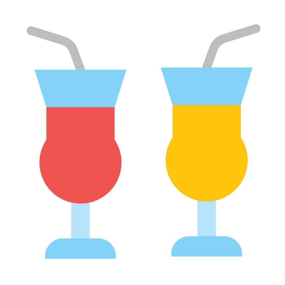 Drinks Flat icon vector