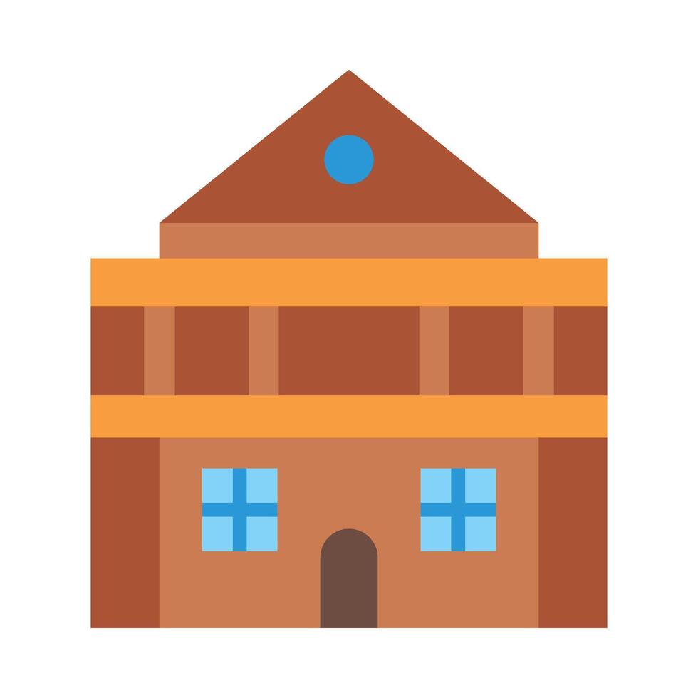 Lodge Flat icon vector