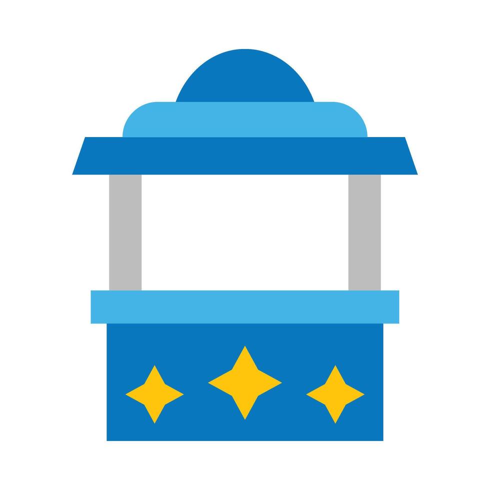 Ticket Box Flat icon vector