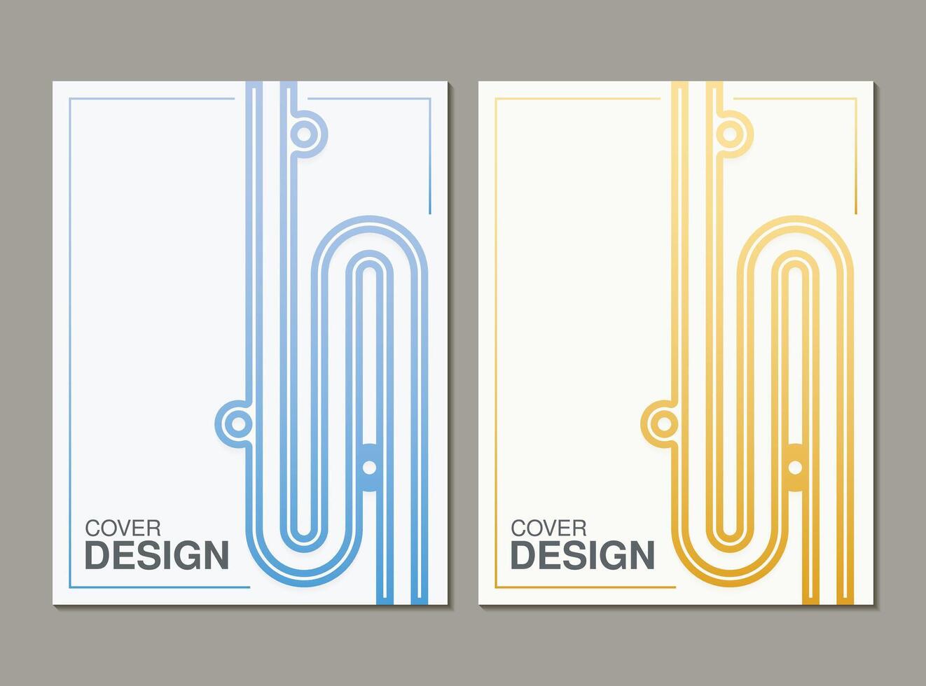 collection line abstract cover design vector