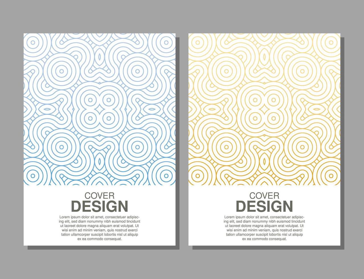 collection line abstract cover design vector