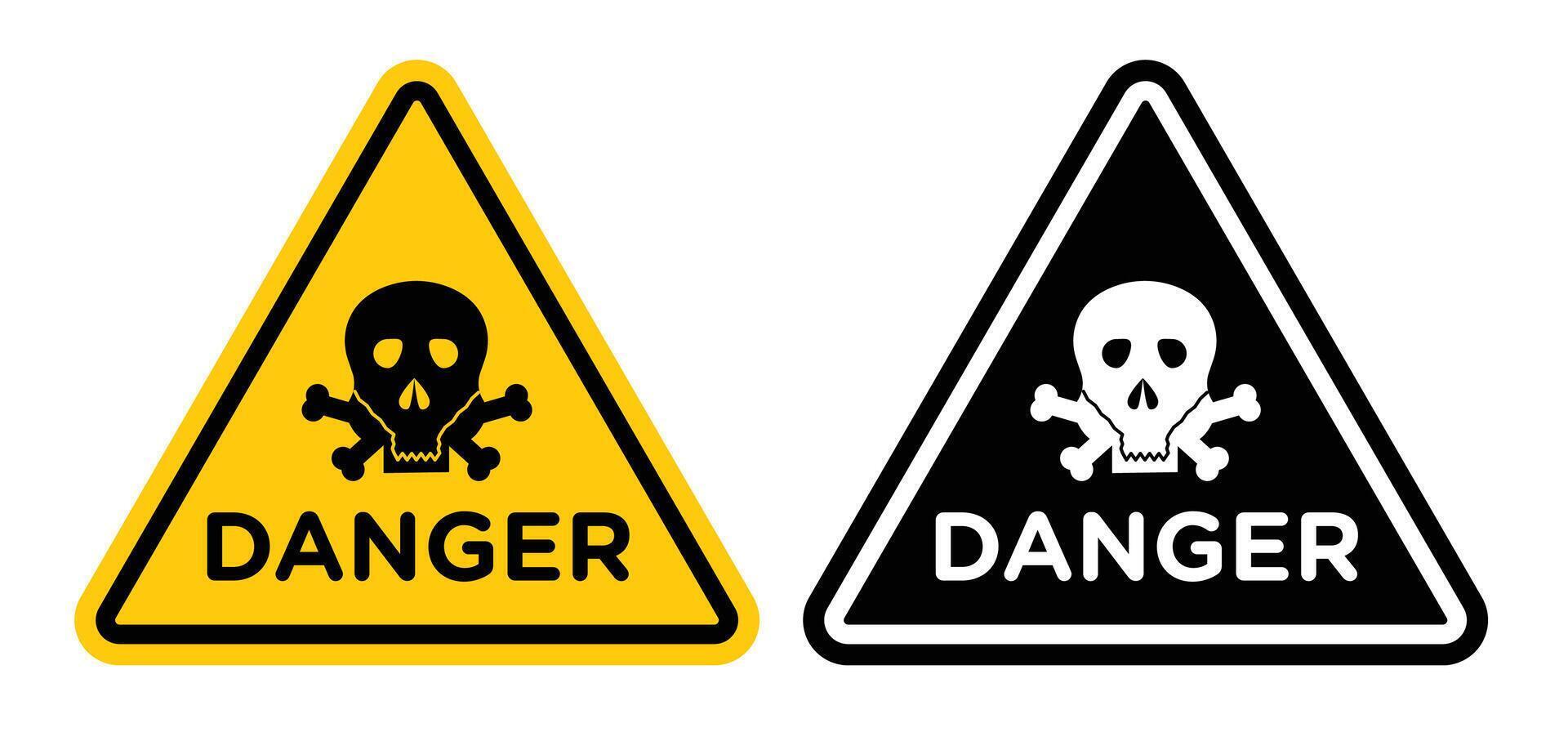 Danger sign set vector