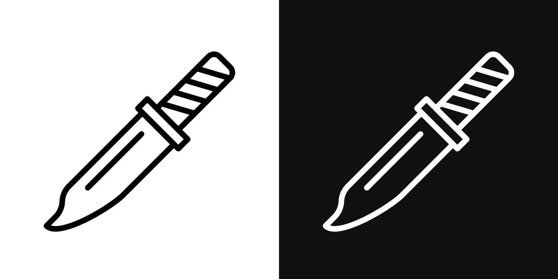 knife icon set vector