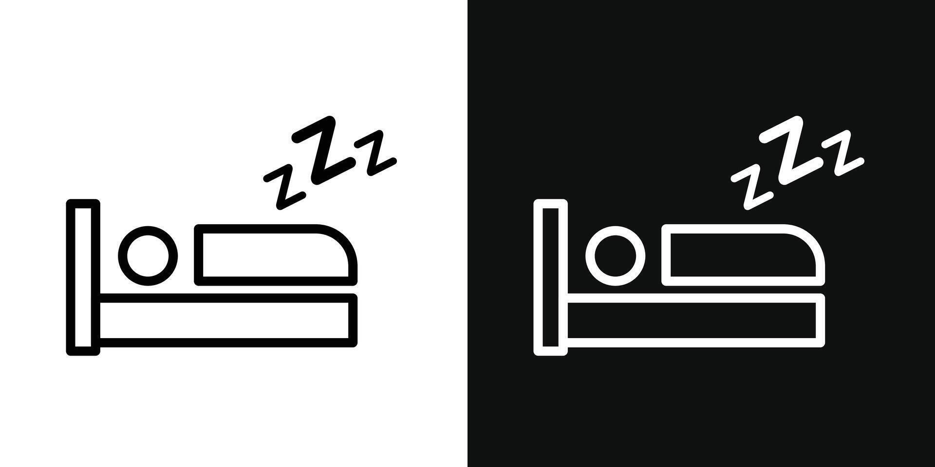 Sleeping icon set vector