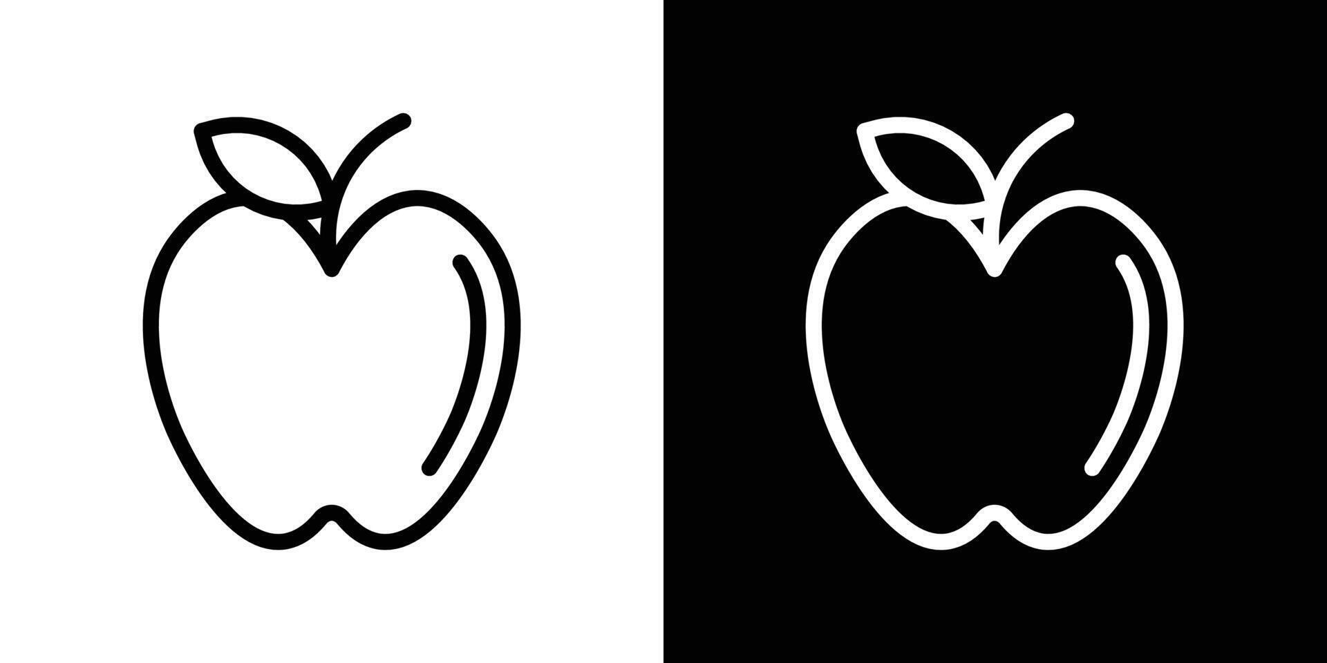 conjunto de iconos de apple vector