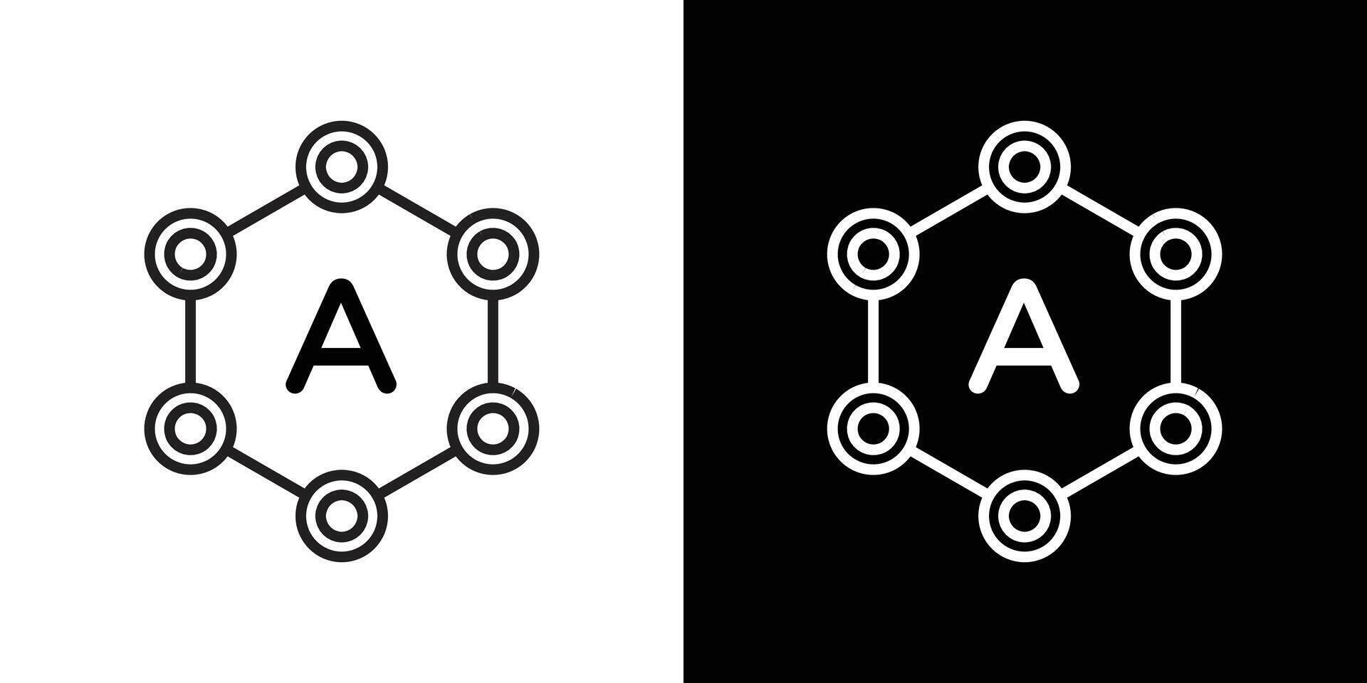 Antioxidant icon set vector