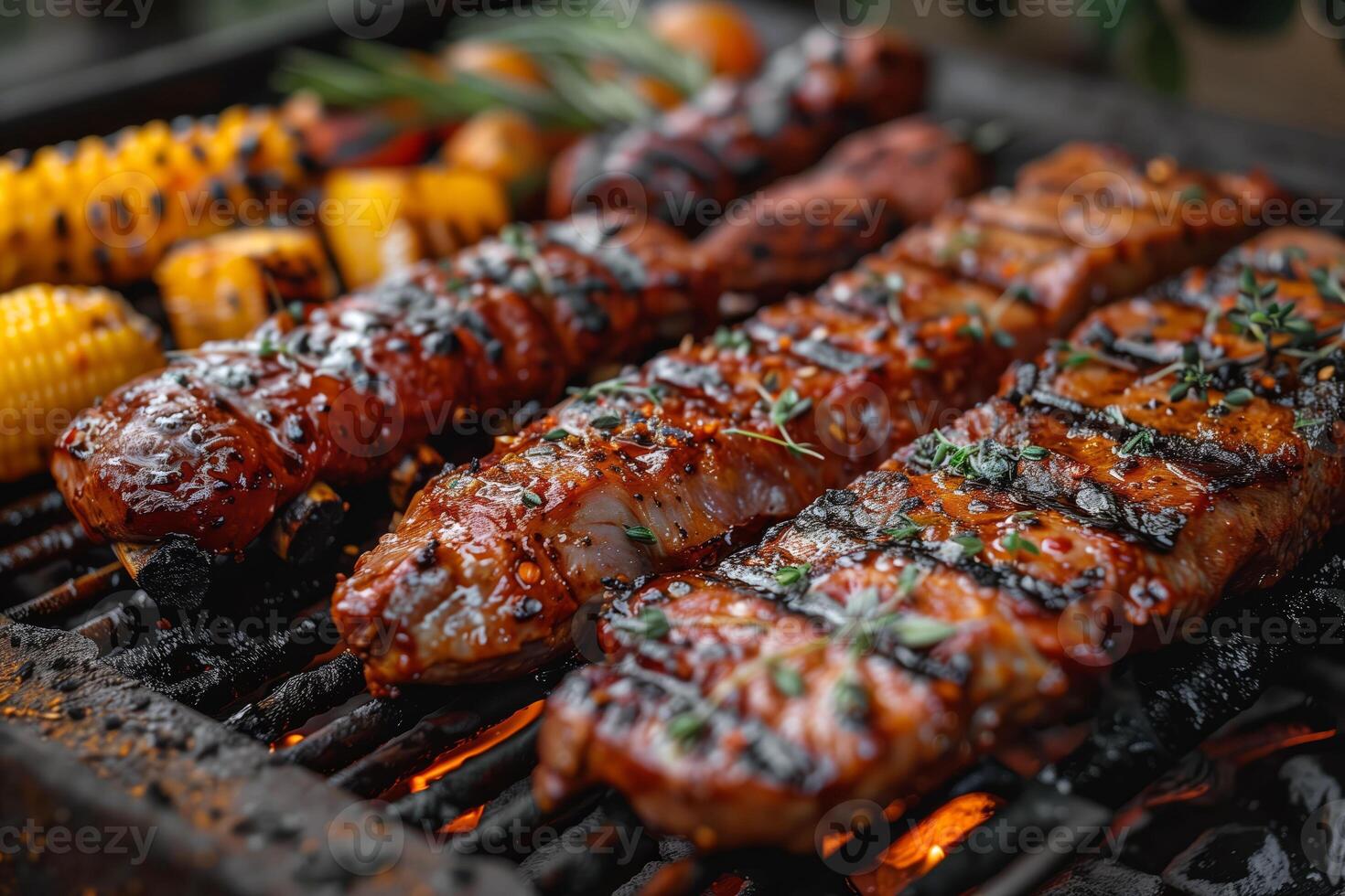 Echoes of Summer in Every Bite Herbed Skewers from the Grill, Menu Restaurant photo