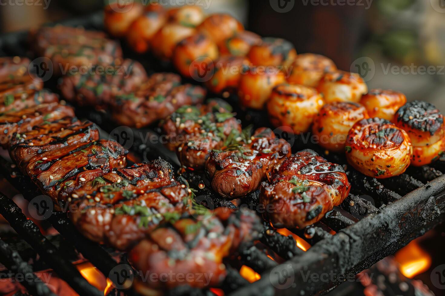 A Culinary Concert Herbed Skewers Playing the Tunes of Grilling photo