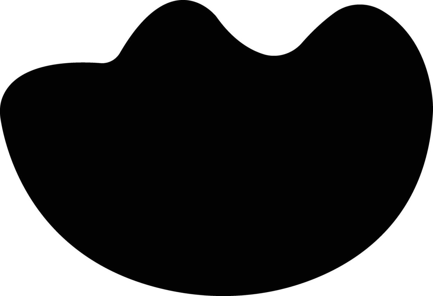 Blob shape organic icon in flat. abstract forms design and paint. Liquid silhouette drop in modern style. Basic stains isolated elements for apps or website vector